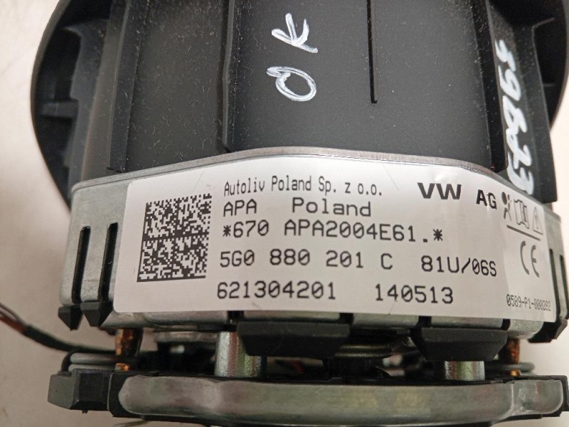 Air-bag Guidatore 5G0 880 201 C Volkswagen GOLF VII 2013