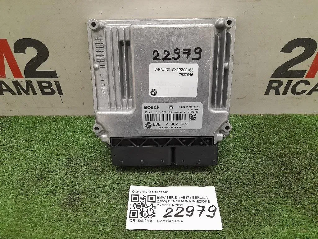 Centralina Iniezione 7807827 7807946 Bmw Serie 1 E87 Berlina 2005