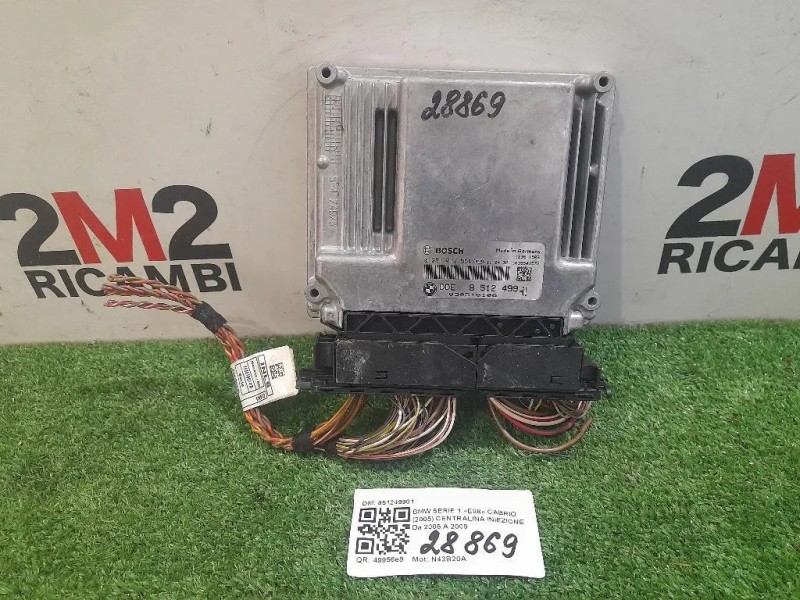 Centralina Iniezione 851249901 Bmw Serie 1 E88 Cabrio 2005