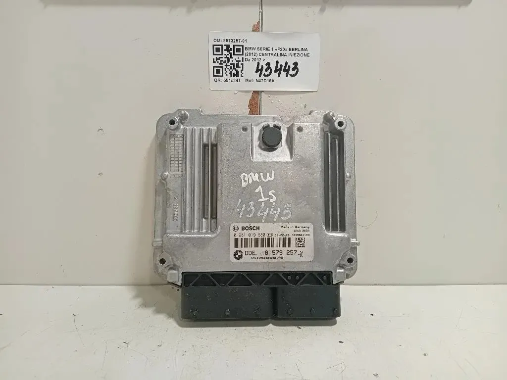 Centralina Iniezione 8573257-01 Bmw Serie 1 F20 Berlina 2012