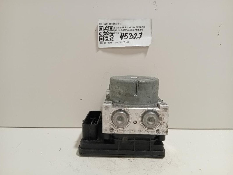 Pompa ABS ANT 3451-6881172-01 Bmw Serie 1 F20 Berlina 2015