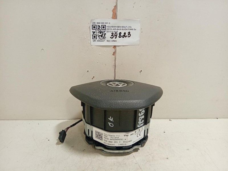 Air-bag Guidatore 5G0 880 201 C Volkswagen GOLF VII 2013
