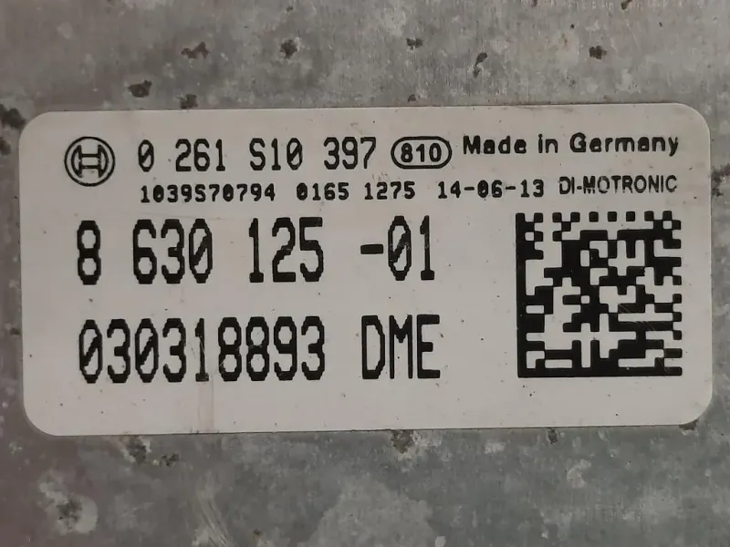 Centralina Iniezione 8630125-01 ECU 0261S10397 Bmw Serie 1 F20 Berlina 2015