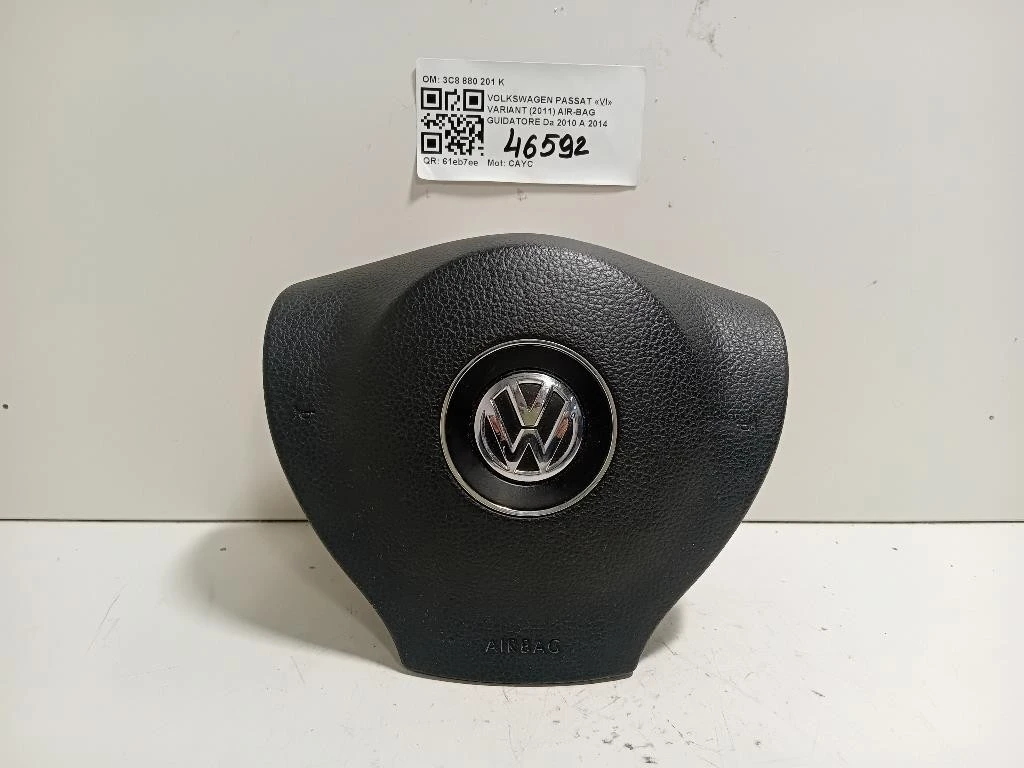 Air-bag Guidatore 3C8 880 201 K Volkswagen Passat VI Variant 2011