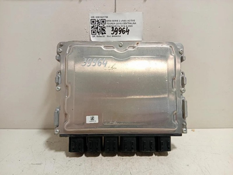 Centralina Iniezione 0261S21755 Bmw Serie 2 F45 Active Tourer 2018