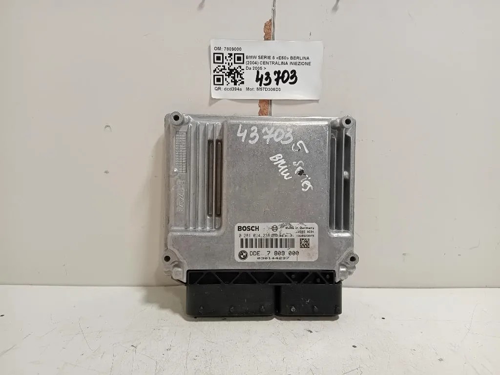 Centralina Iniezione 7809000 Bmw Serie 5 E60 Berlina 2004