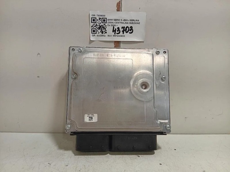 Centralina Iniezione 7809000 Bmw Serie 5 E60 Berlina 2004