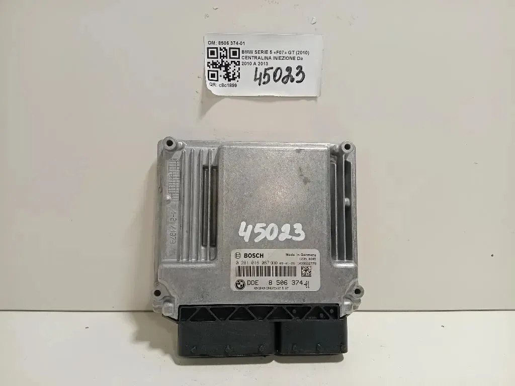 Centralina Iniezione 8 506 374-01 Bmw Serie 5 F07 GT 2010