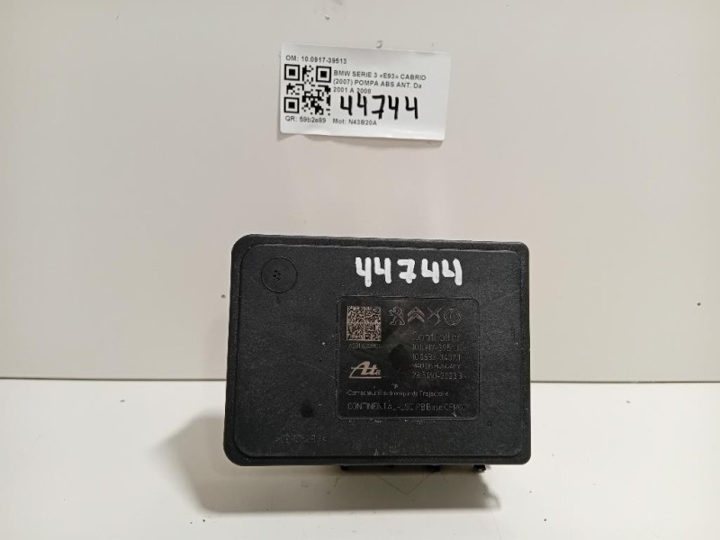 Pompa ABS ANT 100917-39513 Bmw Serie 3 E93 Cabrio 2007