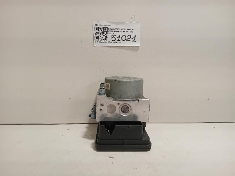 Pompa ABS ANT 10022006494 Bmw Serie 3 F30 Berlina 2012