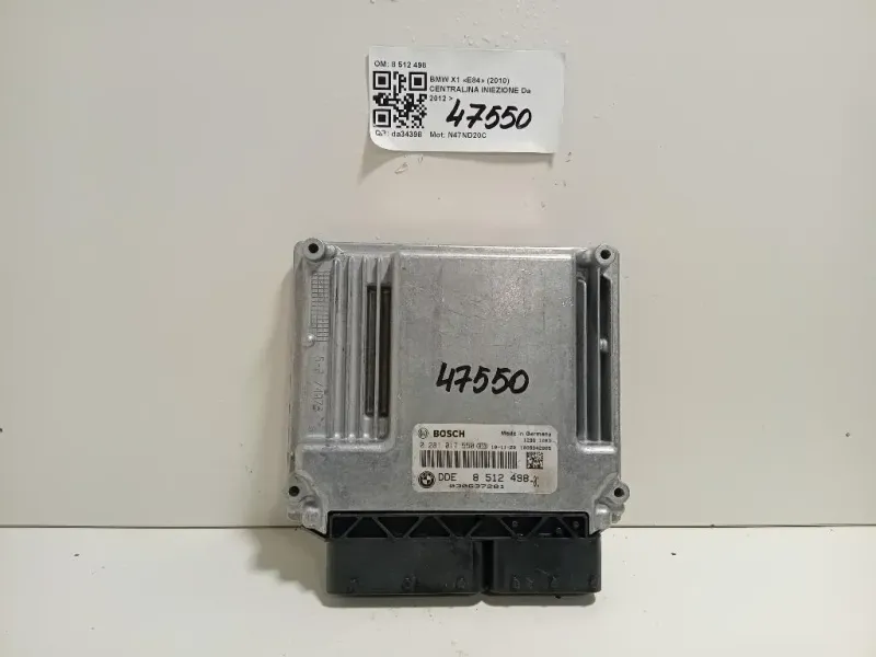 Centralina Iniezione 8 512 498 Bmw X1 E84 2010