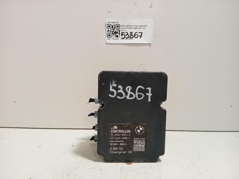 Pompa ABS ANT 6860733 Bmw Serie 3 F30 Berlina 2012
