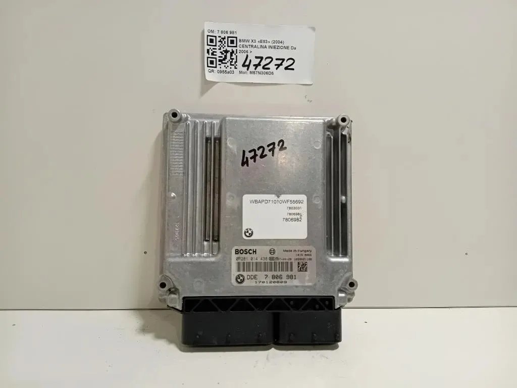 Centralina Iniezione 7806981 0281014438 Bmw X3 E83 2004