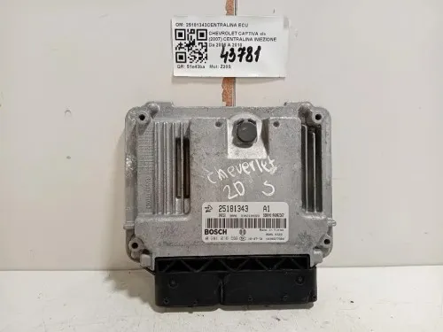 Centralina Iniezione 25181343CENTRALINA ECU Chevrolet Captiva I 2007