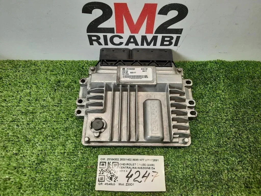 Centralina Iniezione 25184302 28301402 96951477 595172891 Chevrolet Cruze 2009