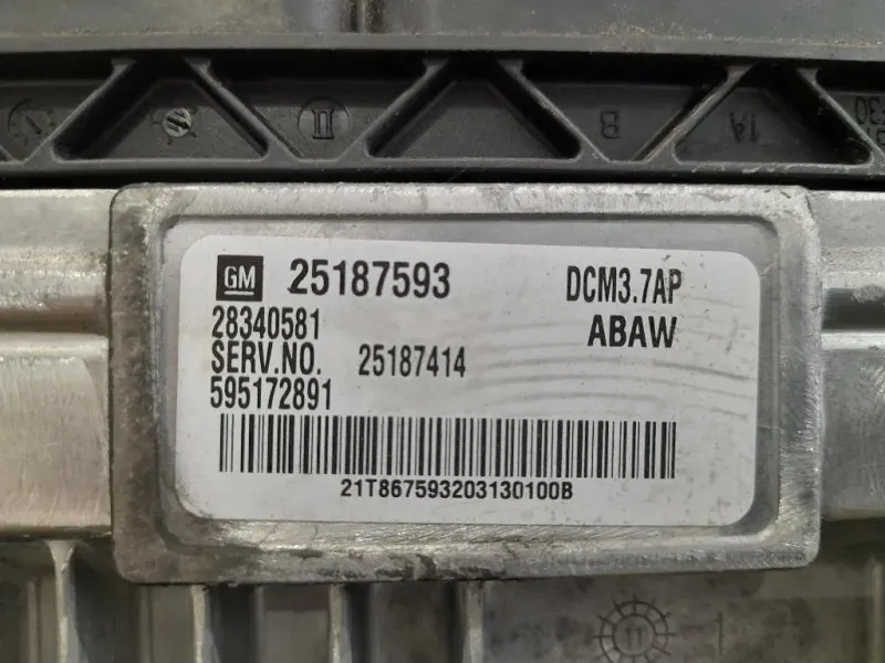 Centralina Iniezione 25187593 Chevrolet Orlando 2011