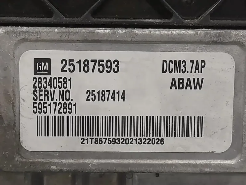 Centralina Iniezione 25187593 Chevrolet Orlando 2011