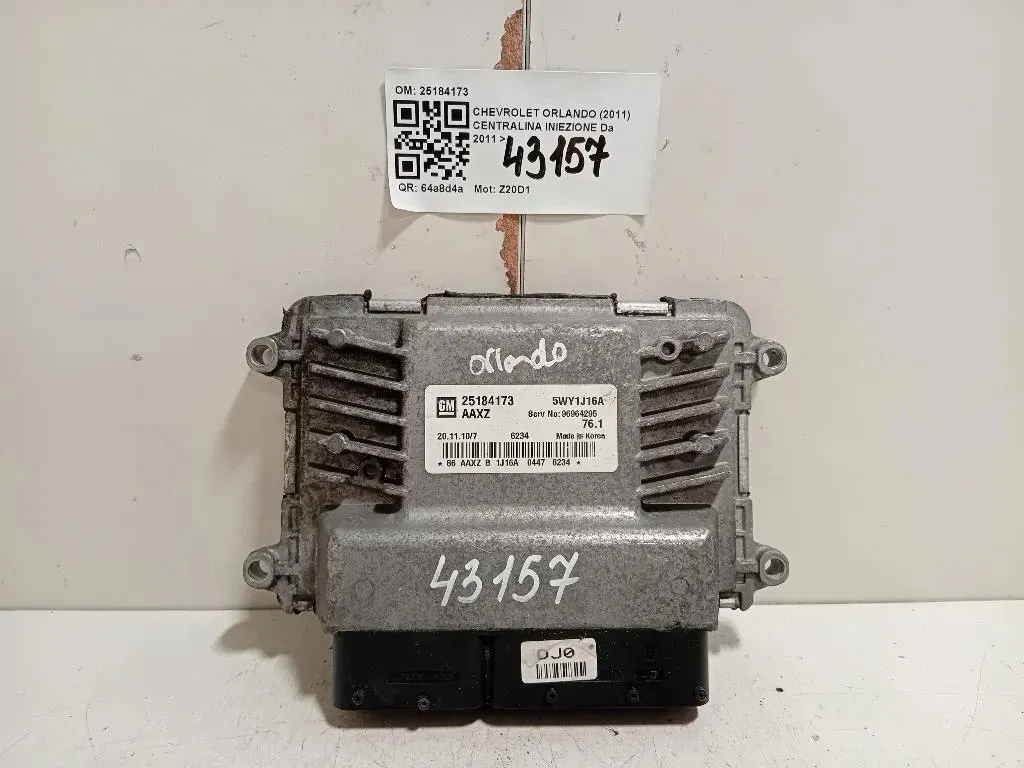 Centralina Iniezione 25184173 Chevrolet Orlando 2011