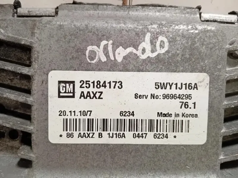 Centralina Iniezione 25184173 Chevrolet Orlando 2011