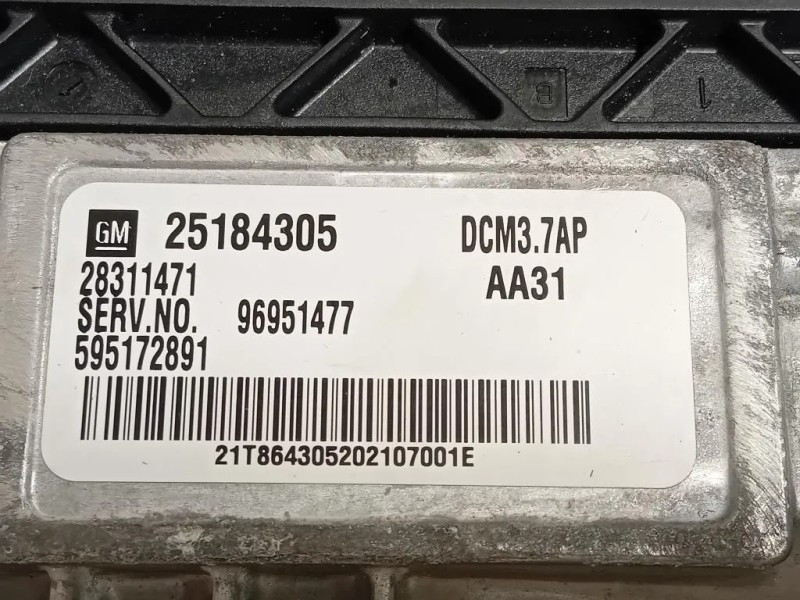 Centralina Iniezione 25184305 Chevrolet Orlando 2011