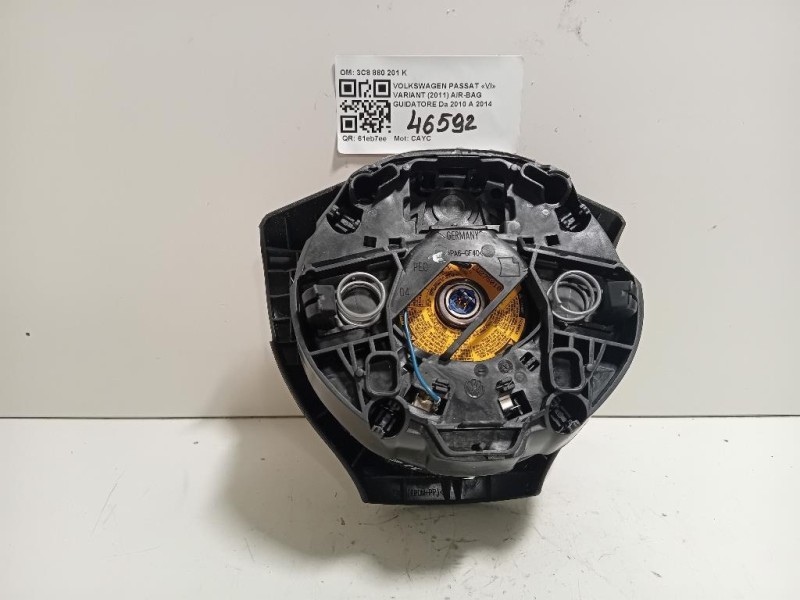 Air-bag Guidatore 3C8 880 201 K Volkswagen Passat VI Variant 2011