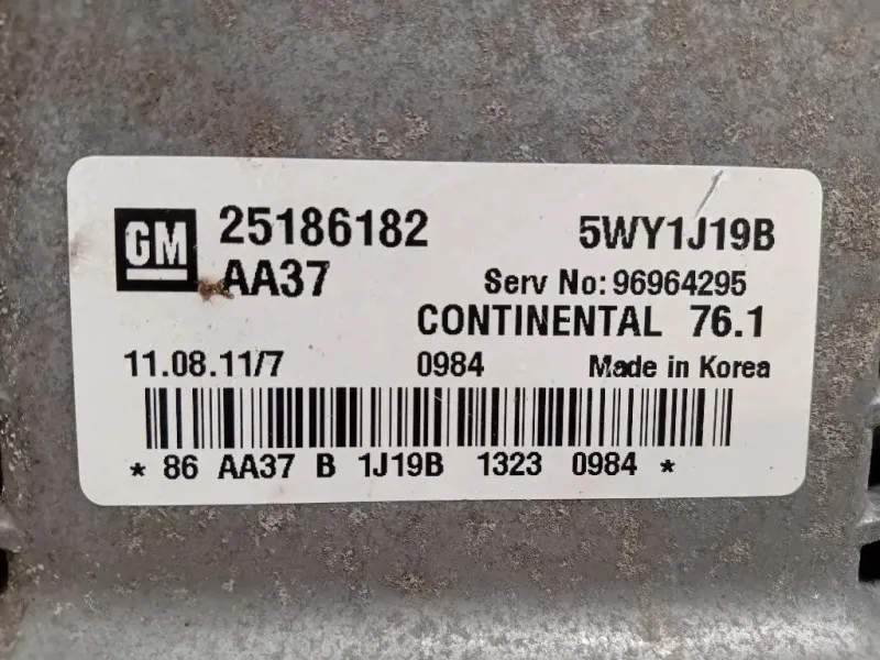 Centralina Iniezione 25186182 Chevrolet Orlando 2011