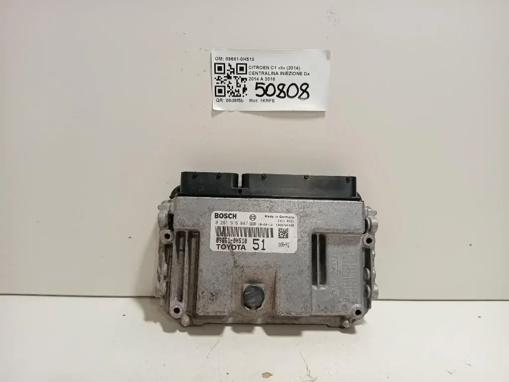 Centralina Iniezione 89661-0H510 Citroen C1 II 2014