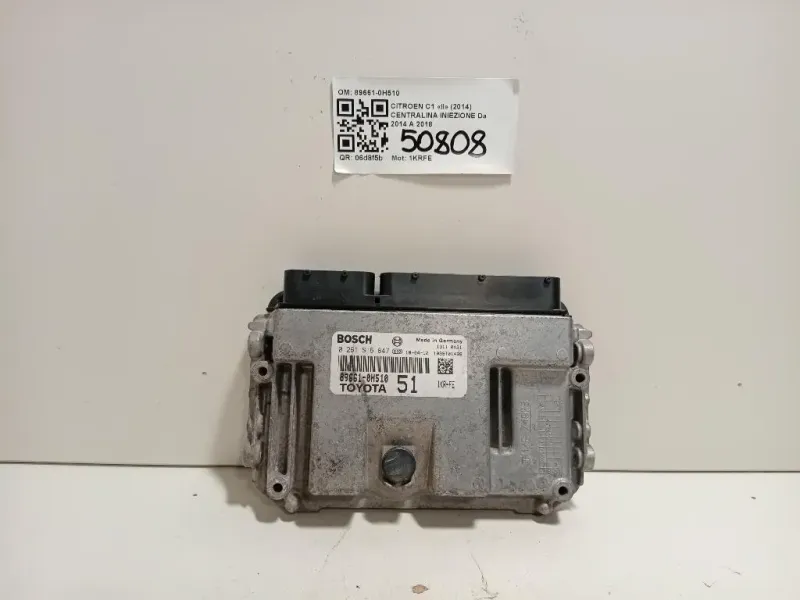 Centralina Iniezione 89661-0H510 Citroen C1 II 2014