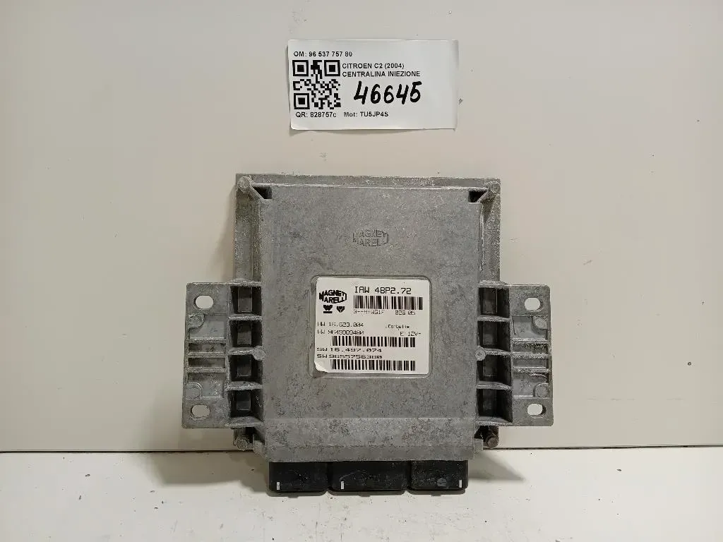 Centralina Iniezione 96 537 757 80 Citroen C2 2004