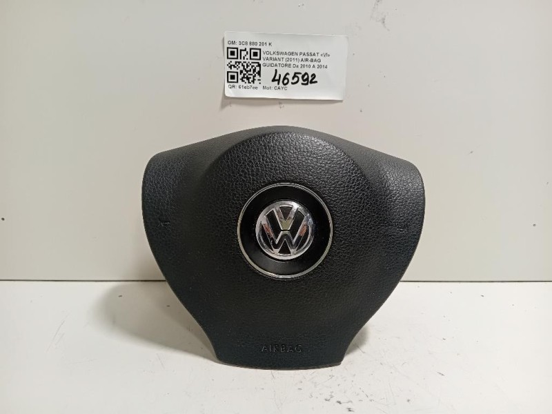Air-bag Guidatore 3C8 880 201 K Volkswagen Passat VI Variant 2011