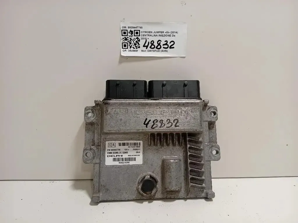 Centralina Iniezione 9809447780 Citroen Jumper III 2014
