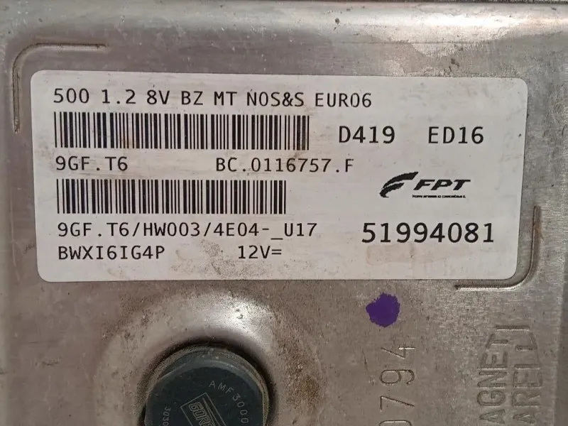 Centralina Iniezione 51994081 Fiat 500 II 2015