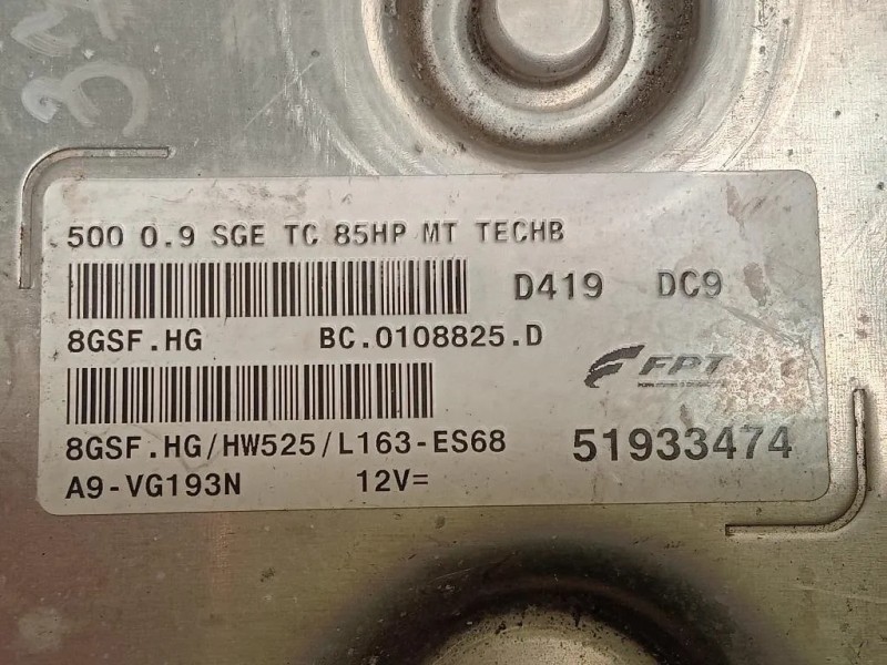 Centralina Iniezione 51933474 Fiat 500 II 2015