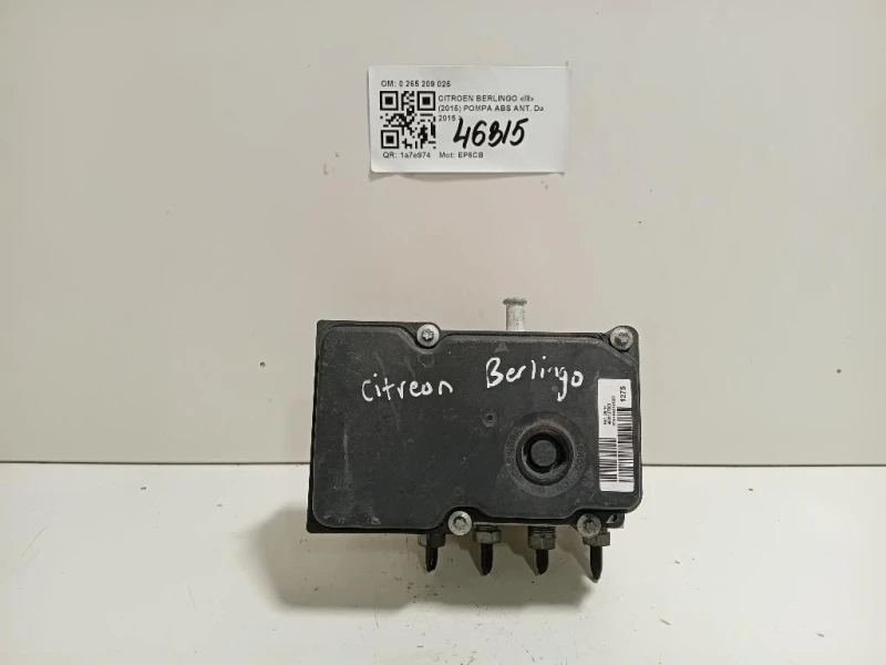 Pompa ABS ANT 9801127580 Citroen Berlingo III 2015