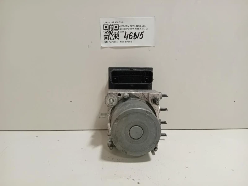 Pompa ABS ANT 9801127580 Citroen Berlingo III 2015