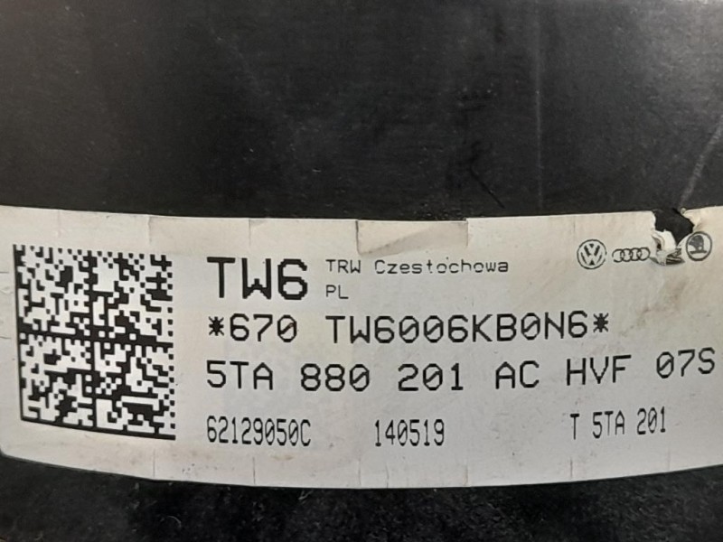 Air-bag Guidatore 880201AC Volkswagen POLO V 2006