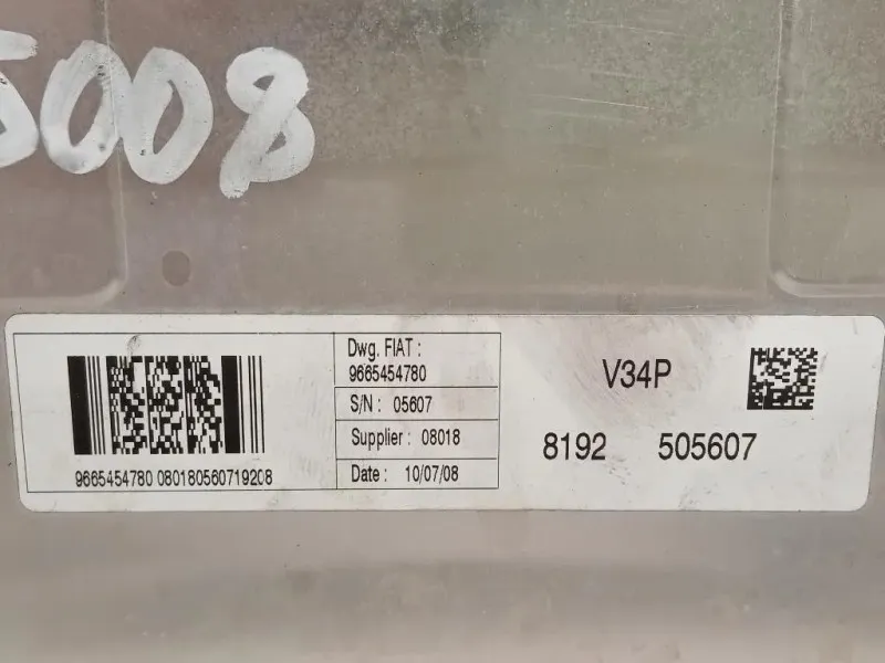 Centralina Iniezione 9665454780 Fiat Fiorino III 2008