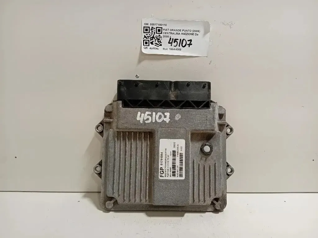 Centralina Iniezione 51781564 Fiat Grande Punto 2006