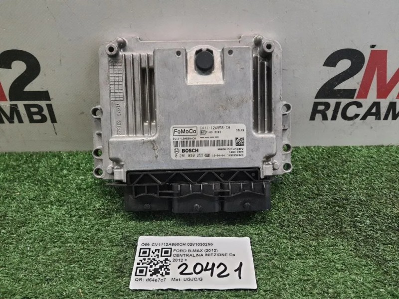 Centralina Iniezione CV1112A650CH 0281030255 Ford B-max 2012