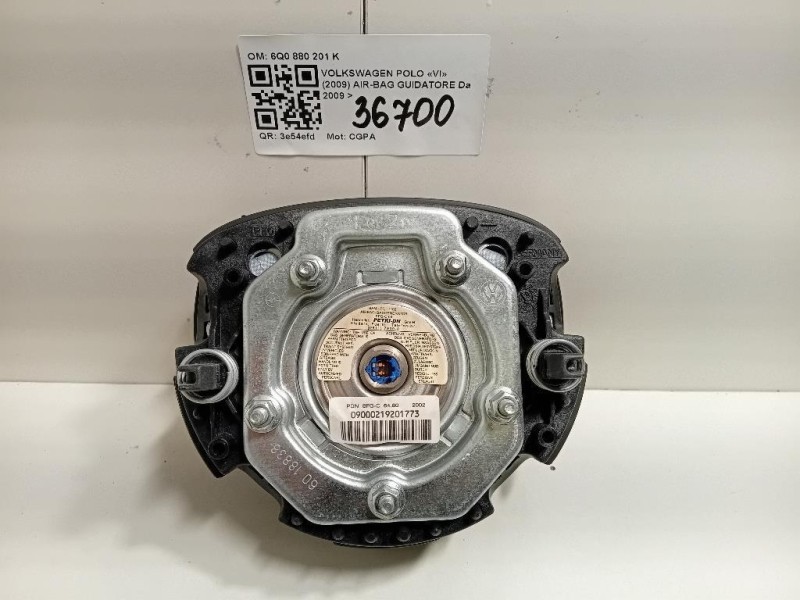 Air-bag Guidatore 6Q0 880 201 K Volkswagen POLO VI 2009