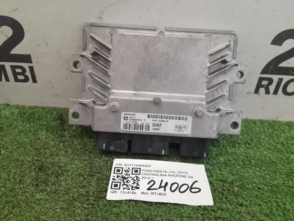 Centralina Iniezione AV2112A650EF Ford Fiesta VI 2012