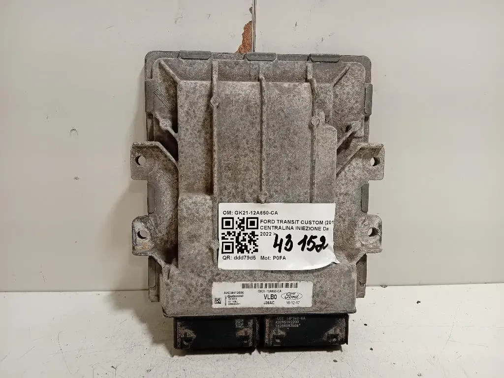 Centralina Iniezione GK21-12A650-CA Ford Transit Custom I 2018