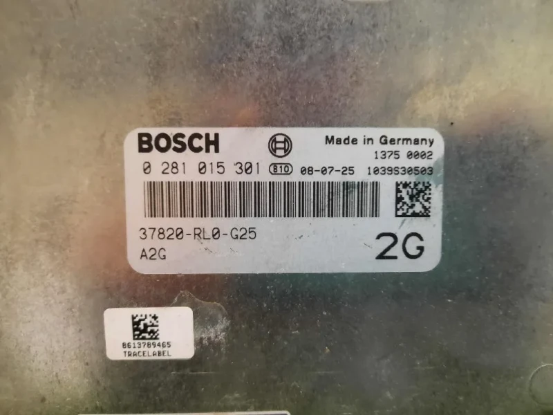 Centralina Iniezione 37820RL0G25 Honda Accord IX 2009