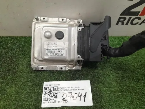 Centralina Iniezione 3911103700 Hyundai I20 I 2012