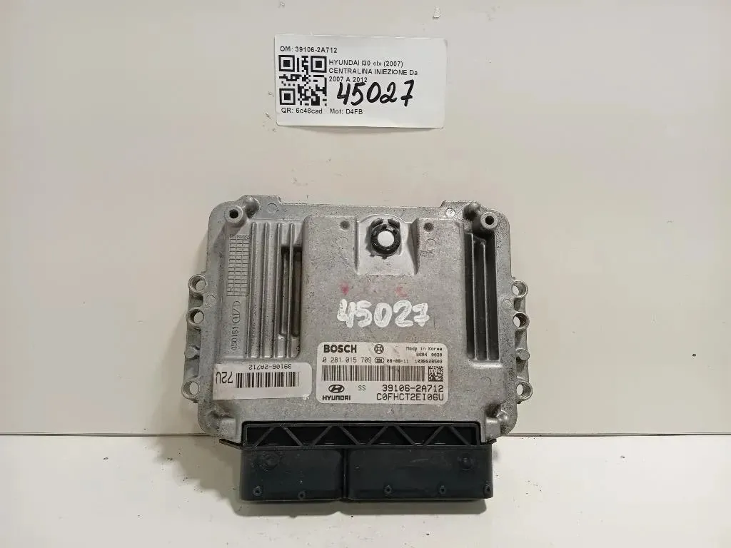 Centralina Iniezione 39106-2A712 Hyundai I30 I 2007