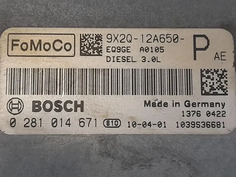 Centralina Iniezione 9X2Q-12A650P Jaguar XF I 2008