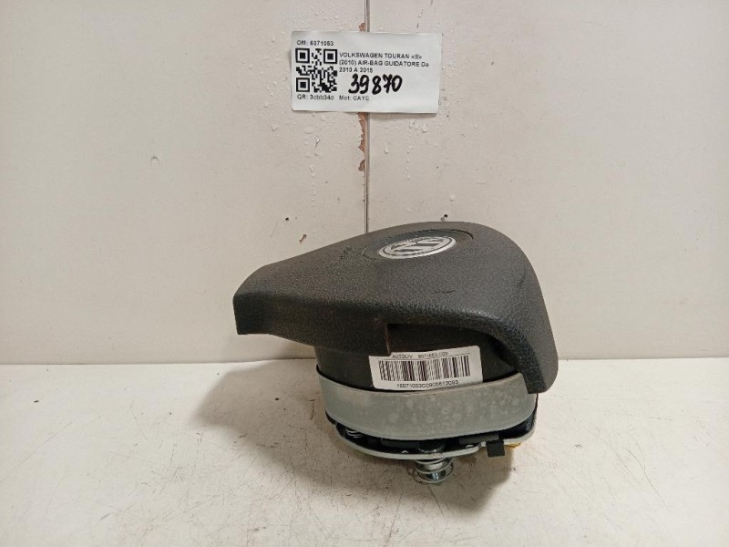 Air-bag Guidatore 6071053C03 1K0880201CB1QB Volkswagen Touran III 2010