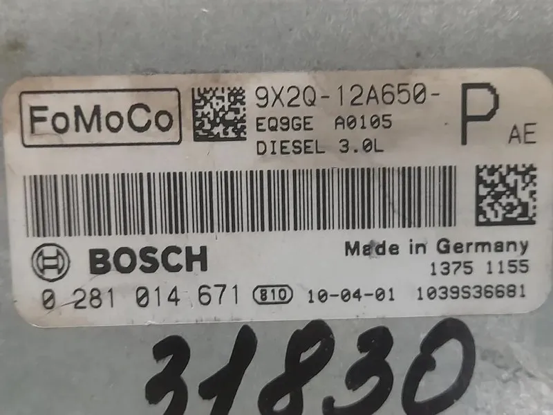Centralina Iniezione 9X2Q-12A650-PAE Jaguar XF I 2011