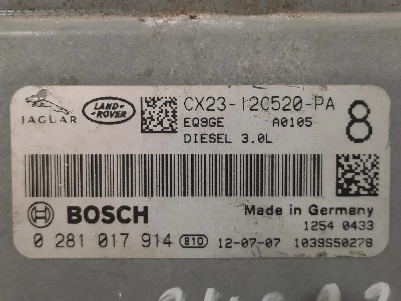 Centralina Iniezione CX23-120520-PA Jaguar XF I 2011