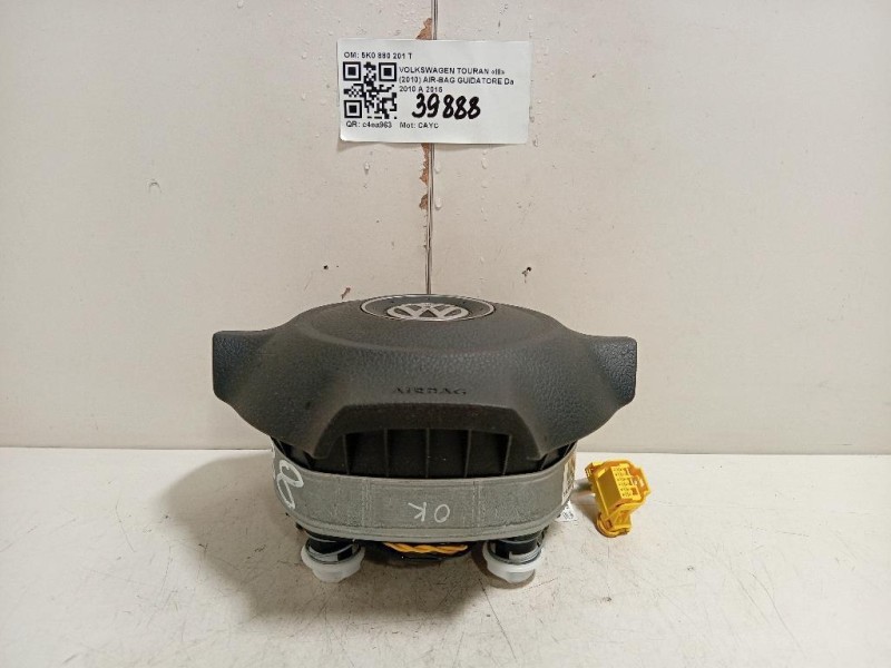 Air-bag Guidatore 5K0880201T Volkswagen Touran III 2010